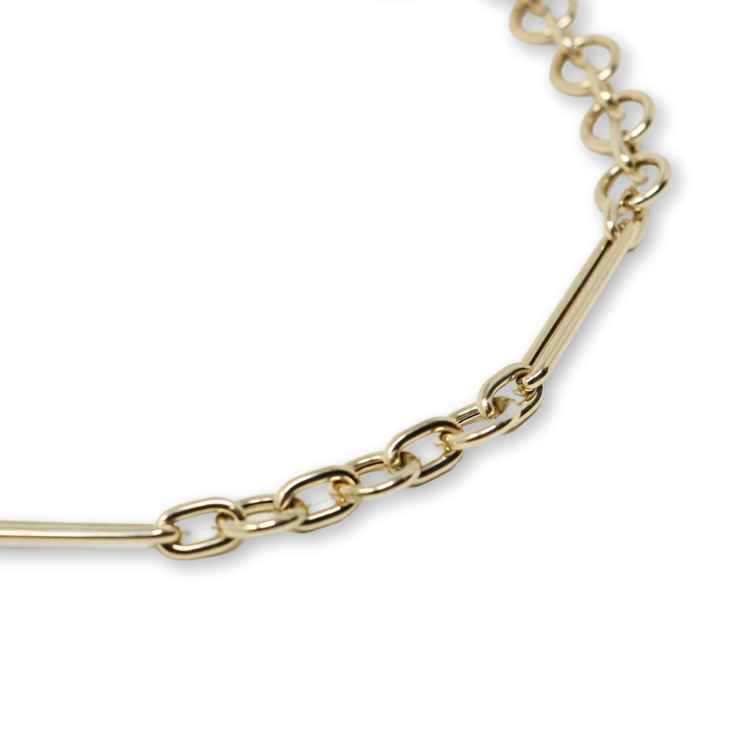 K2 Oval and Round Large Link Chain Necklace