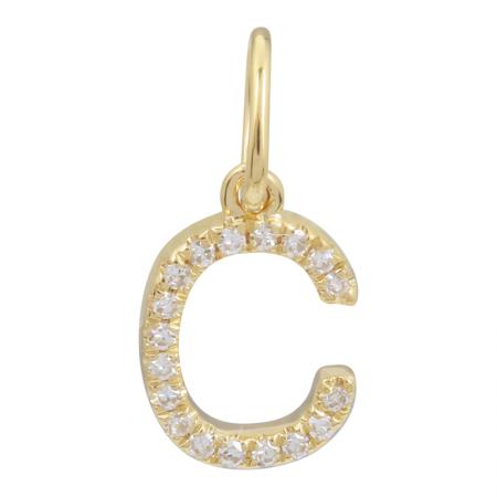 Petite Diamond Initial Necklace