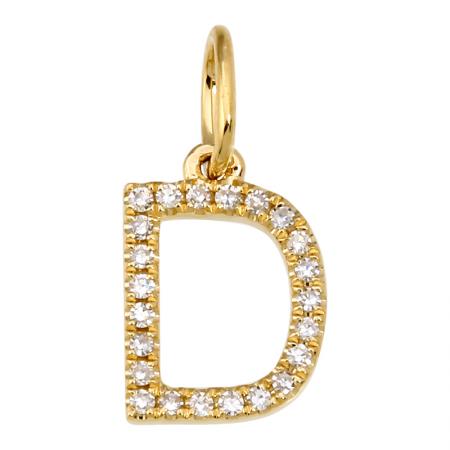 Petite Diamond Initial Necklace