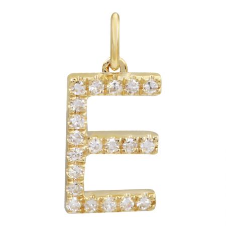 Petite Diamond Initial Necklace