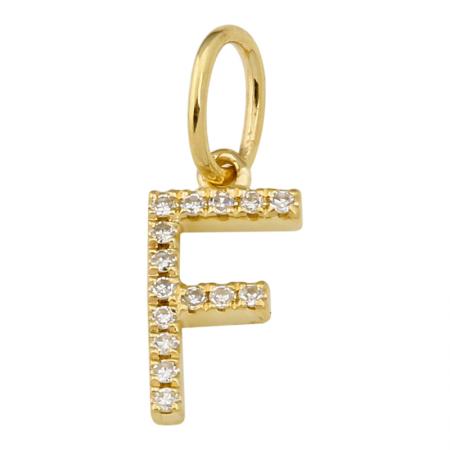 Petite Diamond Initial Necklace