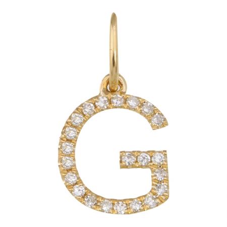 Petite Diamond Initial Necklace