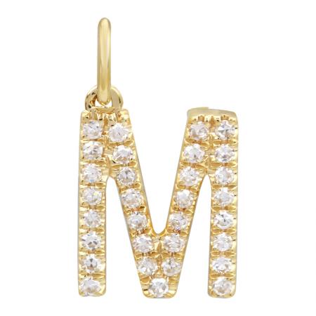 Petite Diamond Initial Necklace