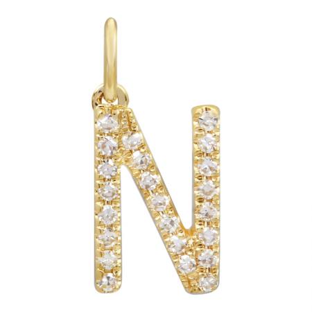 Petite Diamond Initial Necklace