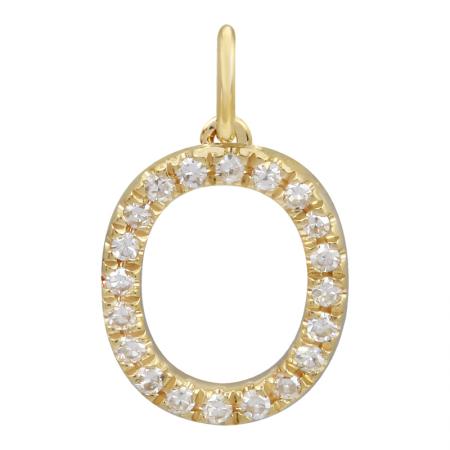 Petite Diamond Initial Necklace