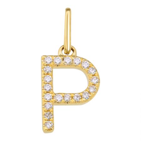 Petite Diamond Initial Necklace