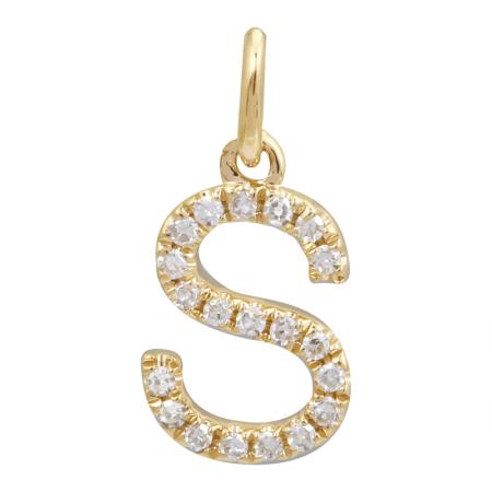 Petite Diamond Initial Necklace