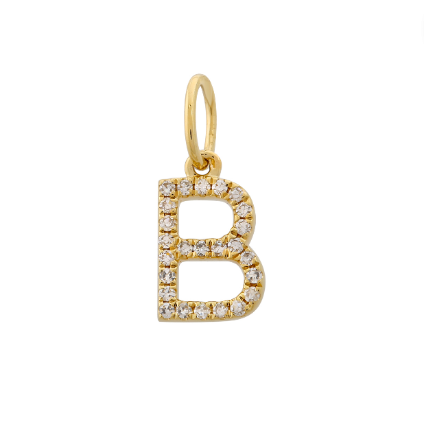 Initial Script M With Diamonds 14 Karat Gold Necklace 16
