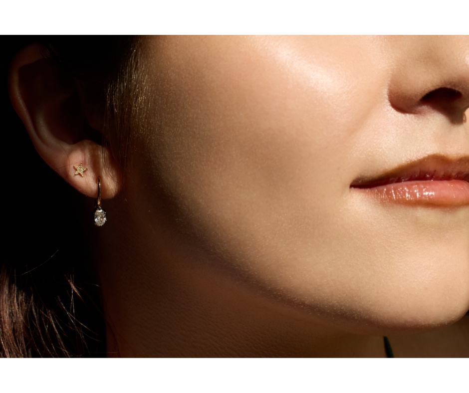 Diamond Dimond Stud Earrings